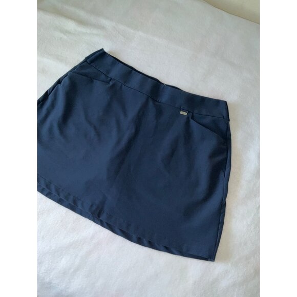 Greg Norman Size Large Tennis Golf Skort Navy Blue - Picture 3 of 6
